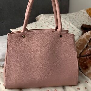 Sophisticated Pink Tote Bag with Minimalist Design